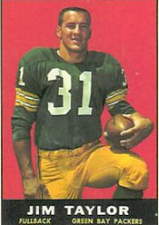 Jimmy Taylor Football Card